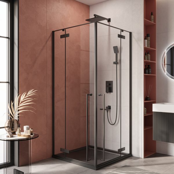 CEZARES - Душевой уголок  LINER-A-2-90-C-NERO