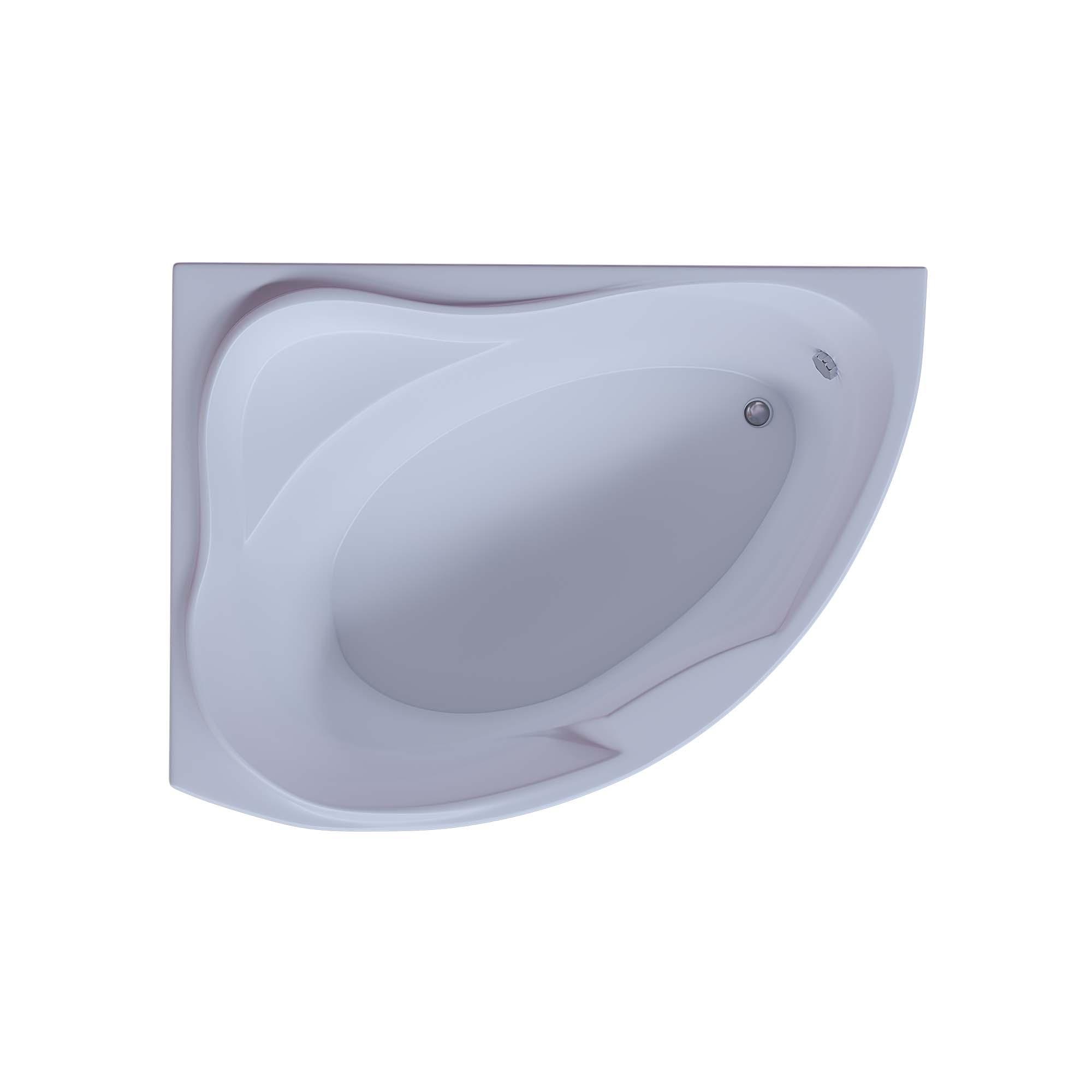 Акриловая асимметричная ванна Aquatek Альтаир 160х120 без фронтального экрана, без гидромассажа, цельнометаллический сварной каркас (левая)