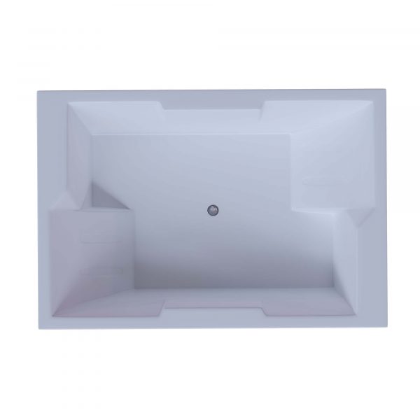 Акватек - Акриловая прямоугольная ванна Aquatek Дорадо 190х130 без фронтального экрана, без гидромассажа, вклеенный каркас