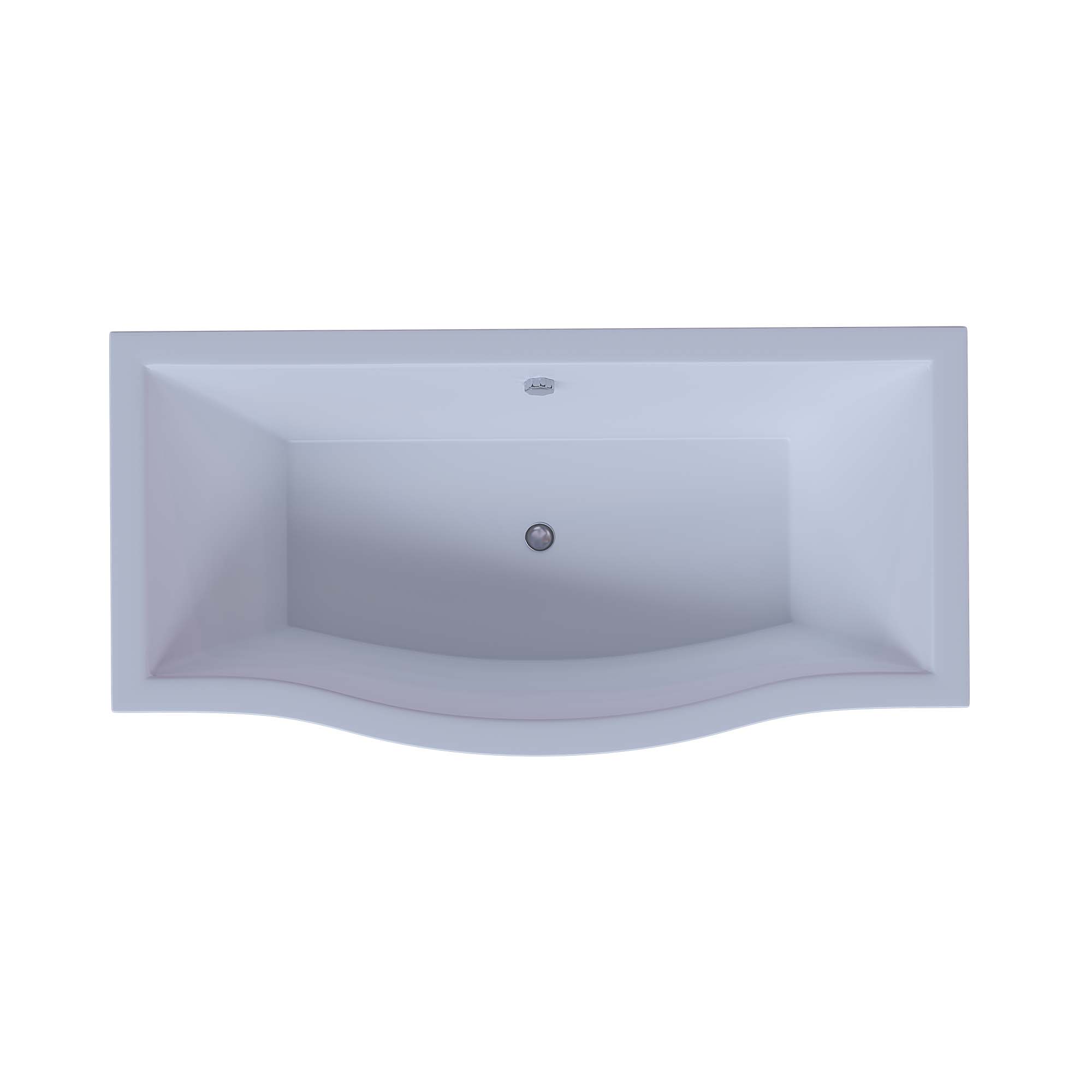Акриловая прямоугольная ванна Aquatek Гелиос 180х90 без фронтального экрана, без гидромассажа, сборно-разборный сварной каркас
