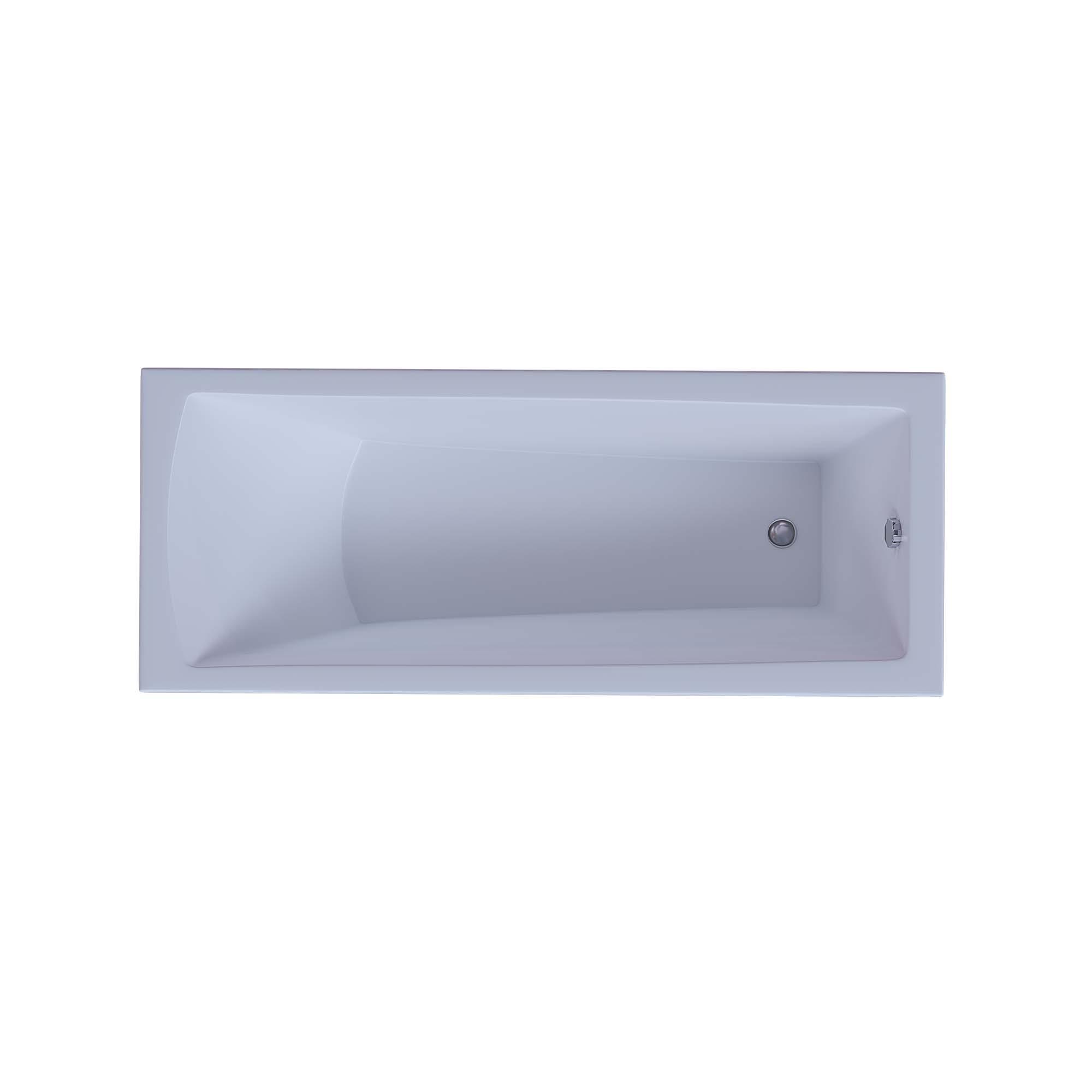 Акриловая прямоугольная ванна Aquatek Либра New 150х70 с фронтальным экраном (слив справа), без гидромассажа, сборно-разборный сварной каркас