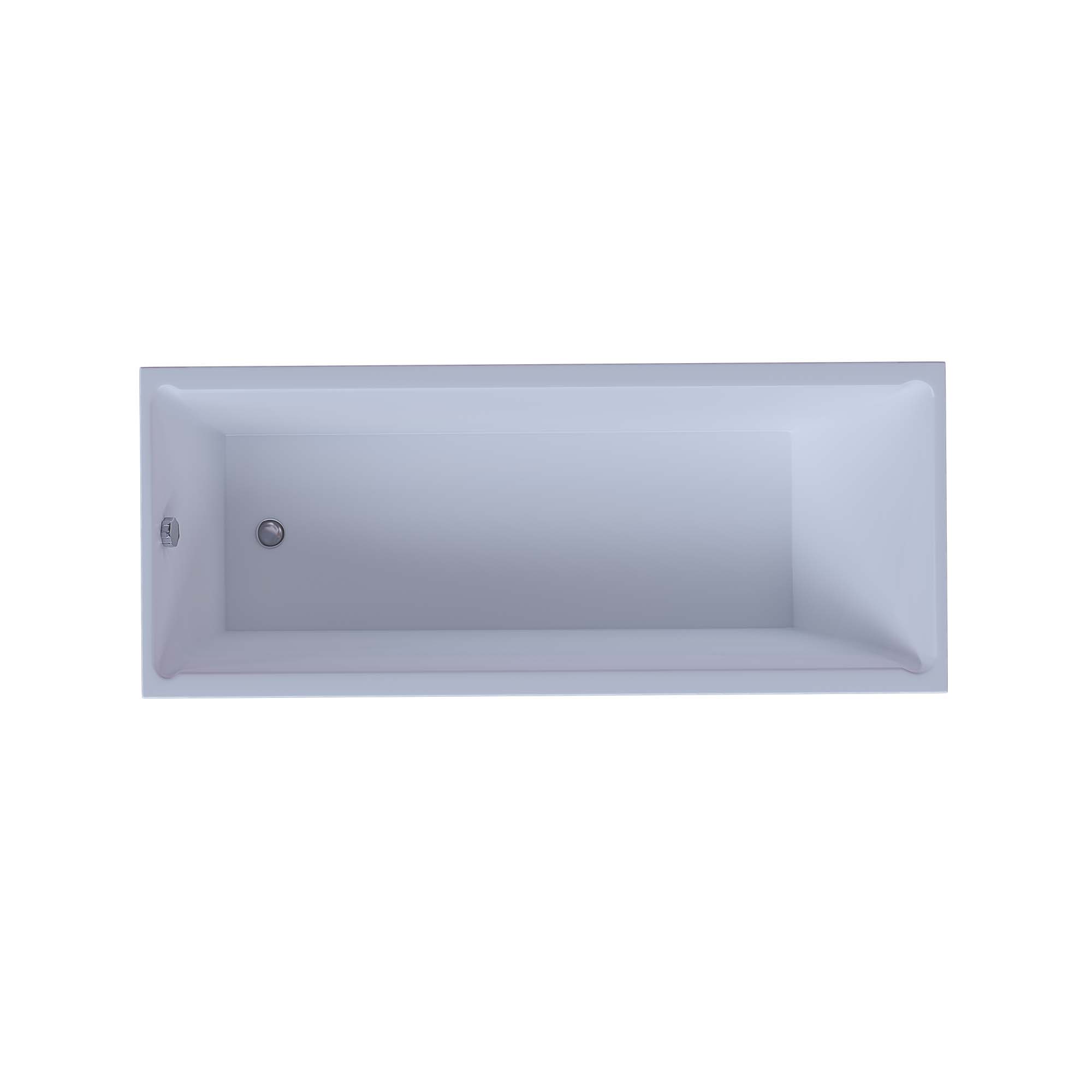 Акриловая прямоугольная ванна Aquatek Eco-Friendly Лайма 170х70 без фронтального экрана, без гидромассажа, без опоры(каркаса)