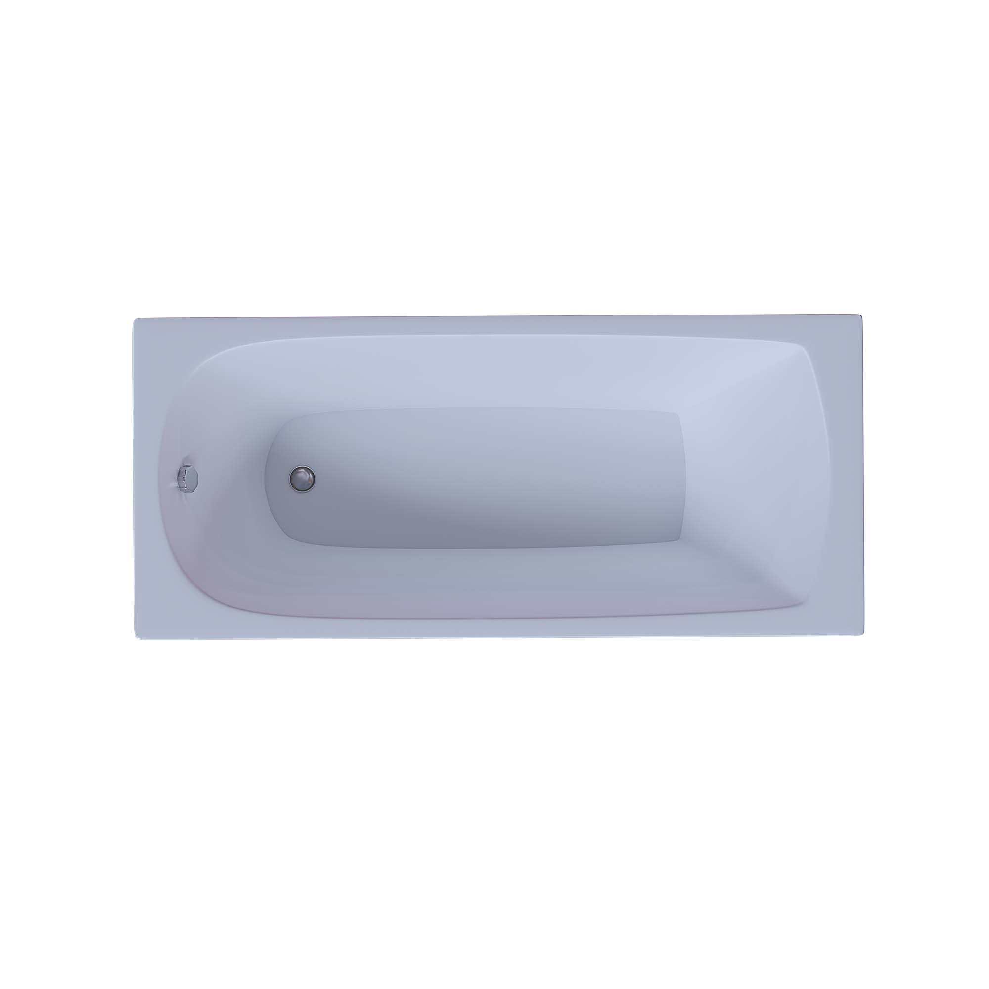 Акриловая прямоугольная ванна Aquatek Eco-Friendly Ника 150х75 без фронтального экрана, без гидромассажа, без опоры(каркаса)