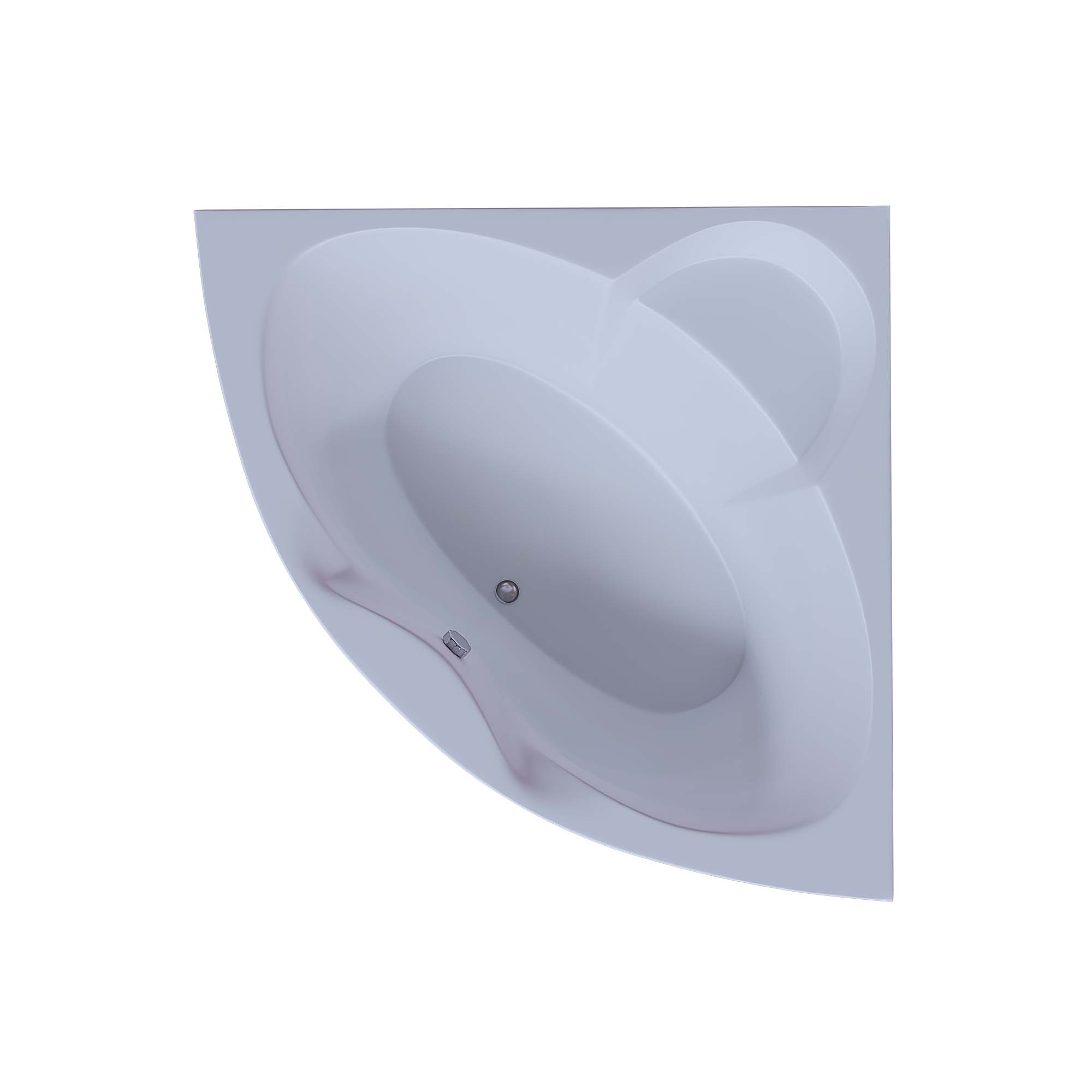 Акриловая ванна Aquatek Поларис-1 140x140 угловая, универсальная, с каркасом и экраном, без гидромассажа