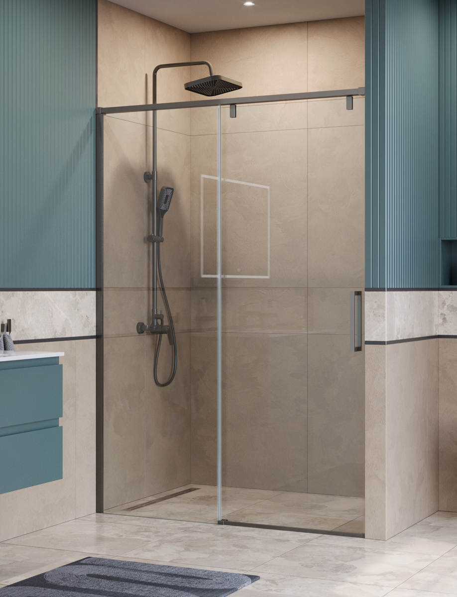 Душевая дверь BelBagno SOFT_CLOSE-1-BF-1-140-C-GM