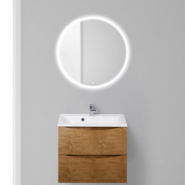 BelBagno - Тумба с раковиной подвесная  MARINO 65 Rovere Nature, раковина белая