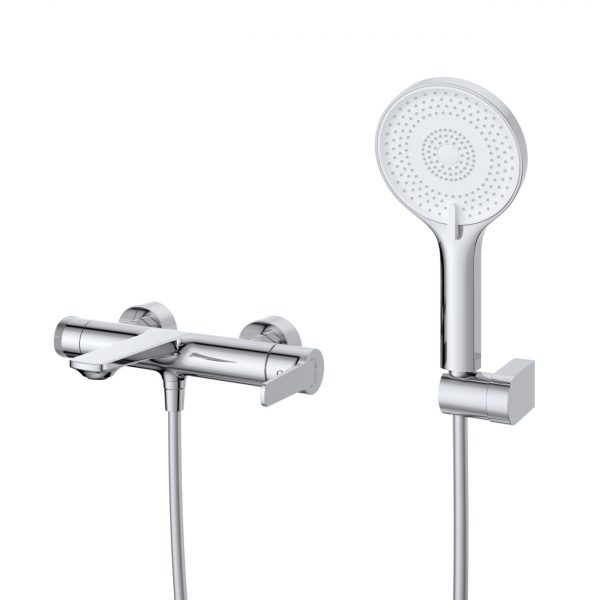 CEZARES - Смеситель для ванны и душа в комплекте с ручным душем, шлангом и держателем  LUX-VD-01