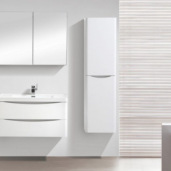 BelBagno - Тумба с раковиной подвесная  ANCONA-N 80 Bianco Lucido, раковина белая