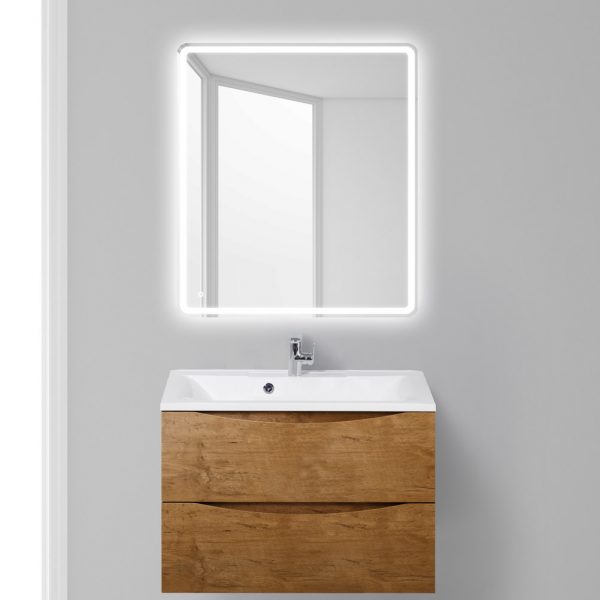 BelBagno - Тумба с раковиной подвесная  MARINO 80 Rovere Nature, раковина белая