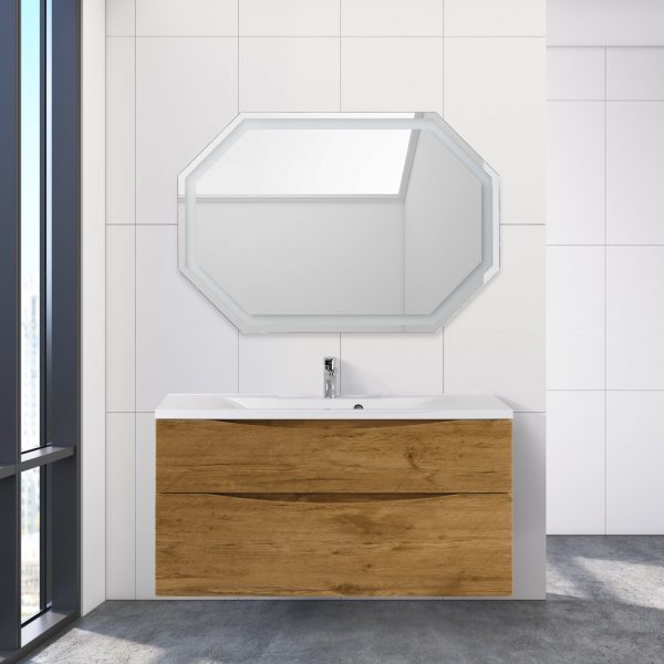 BelBagno - Тумба с раковиной подвесная  MARINO-H60 110 Rovere Nature, раковина белая
