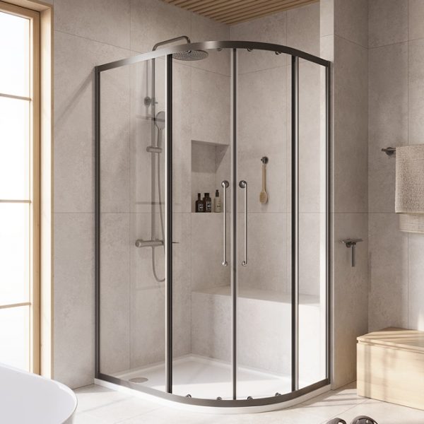 CEZARES - Душевой уголок  RELAX-304-RH-2-120/90-C-GM