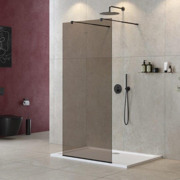 CEZARES - Душевая перегородка  LIBERTA-L-2-100-BR-NERO