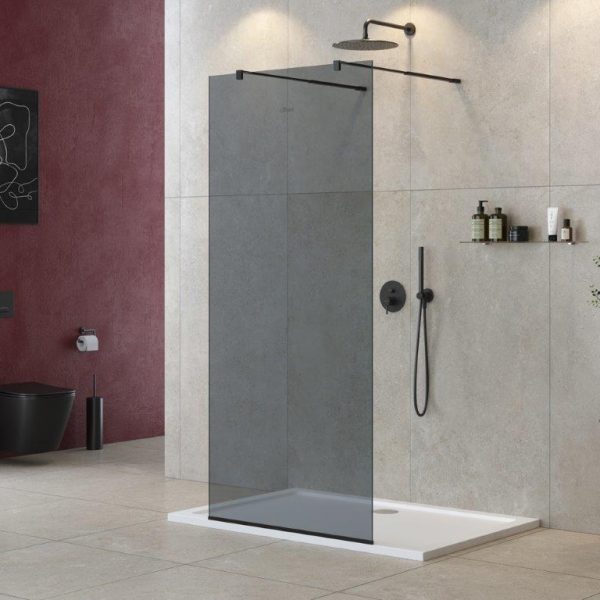 CEZARES - Душевая перегородка  LIBERTA-L-2-100-GR-NERO
