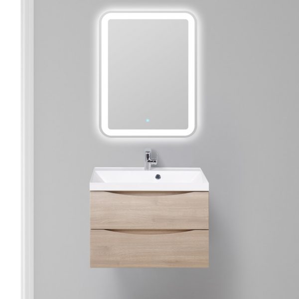 BelBagno - Тумба с раковиной подвесная  MARINO 70 Rovere Grigio, раковина белая