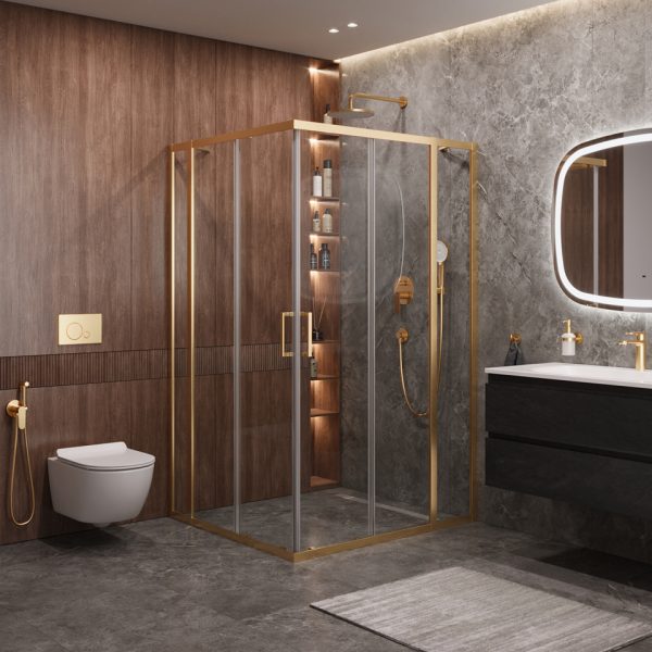 CEZARES - Душевой уголок  MOLVENO-AH-22-120/110-C-BORO-IV