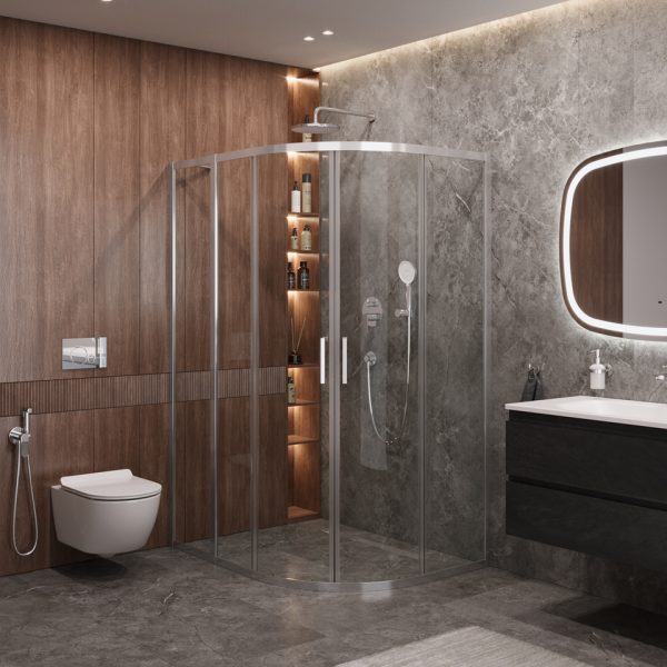 CEZARES - Душевой уголок  MOLVENO-RH-2-120/100-C-Cr-IV