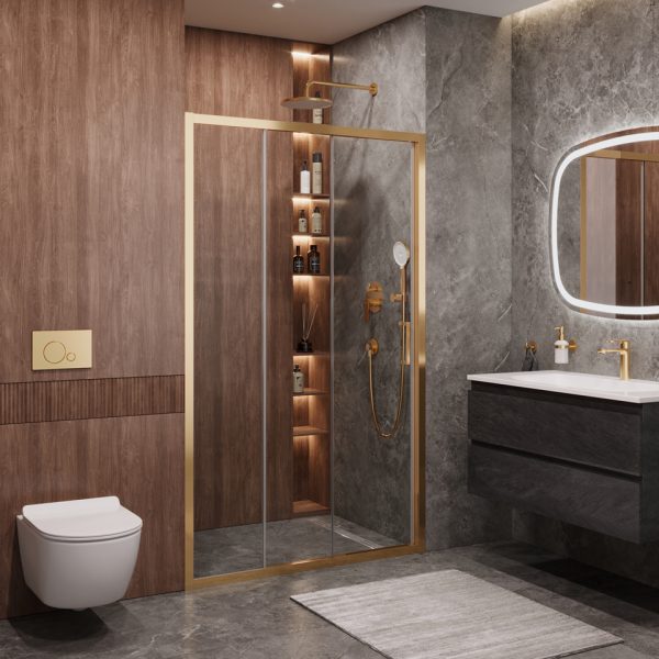 CEZARES - Душевая дверь  MOLVENO-BF-3-120-C-BORO-IV