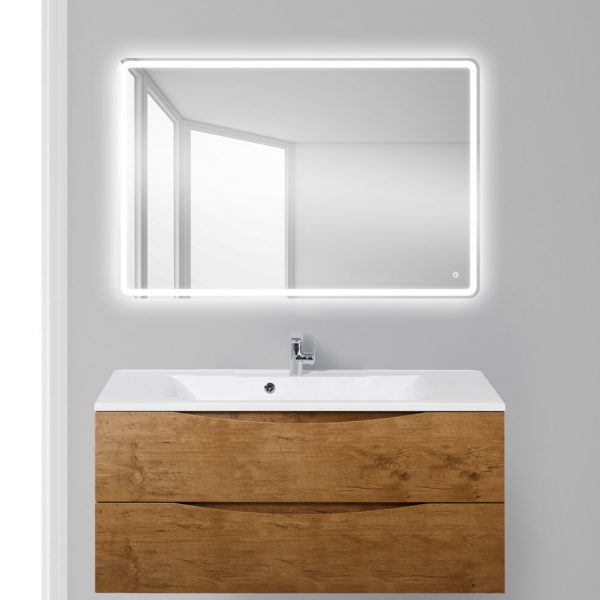 BelBagno - Тумба с раковиной подвесная  MARINO 100 Rovere Nature, раковина белая