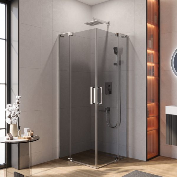 CEZARES - Душевой уголок  SLIDER-A-2-70/80-GRIGIO-Cr