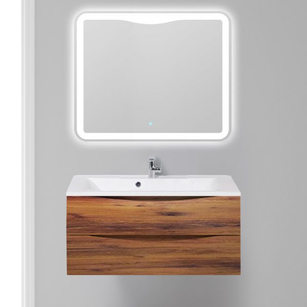 BelBagno - Тумба с раковиной подвесная  MARINO 100 Rovere Cillegio, раковина белая