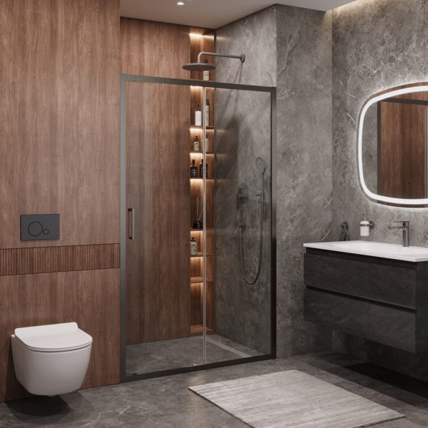 CEZARES - Душевая дверь  MOLVENO-BF-1-120-C-GM-IV