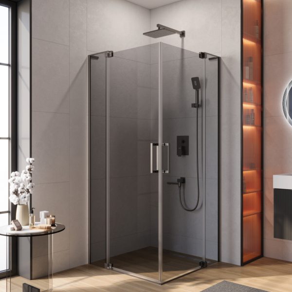 CEZARES - Душевой уголок  SLIDER-A-2-100/110-GRIGIO-GM