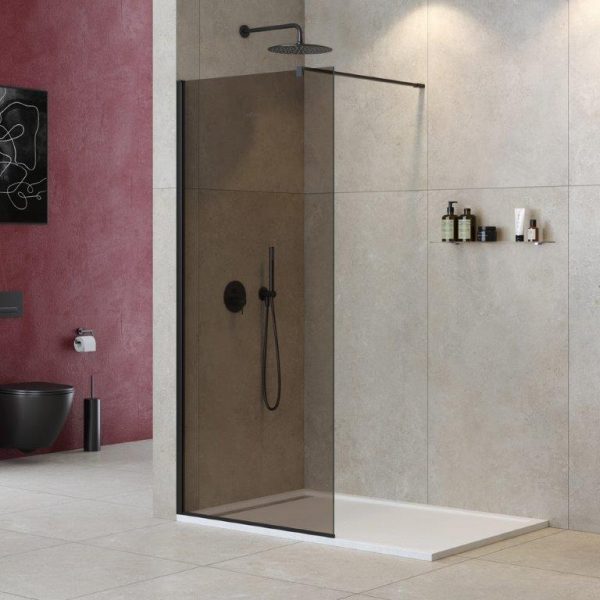 CEZARES - Душевая перегородка  LIBERTA-L-1-100-120-BR-NERO