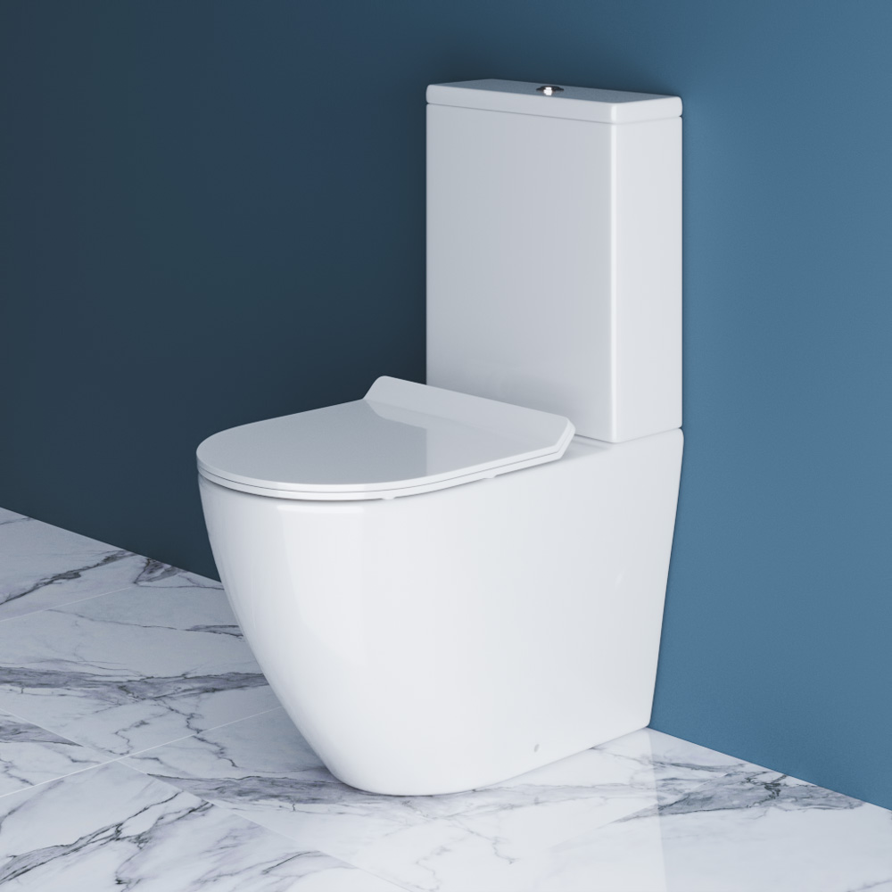 Унитаз-компакт безободковый BelBagno SFERA-R BB2141CPR