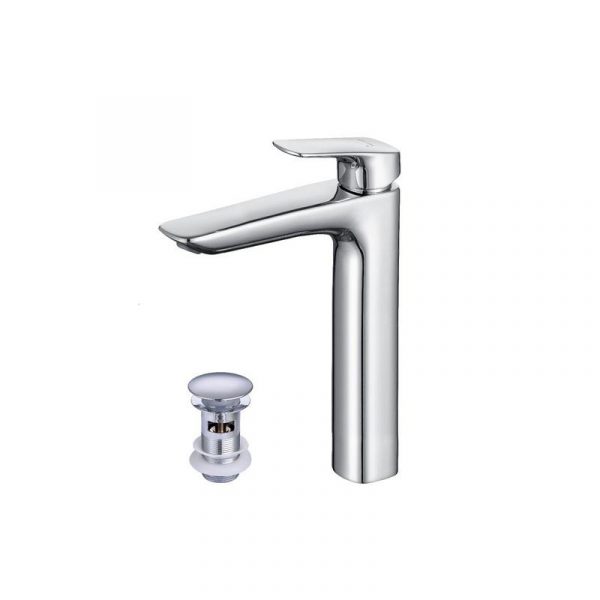 Акватек - Смеситель для раковины 227 с донным клапаном AQUATEK AQ1005CR Вега