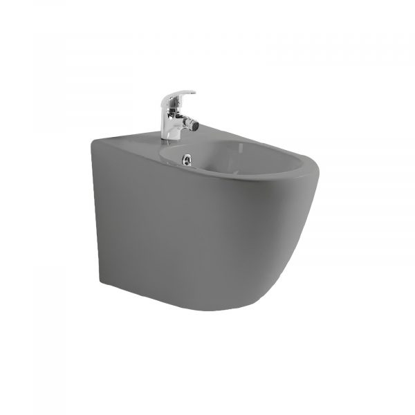 Акватек - Биде подвесное Aquatek ЕВРОПА AQ1016-MG 510*355*310, цвет серый матовый