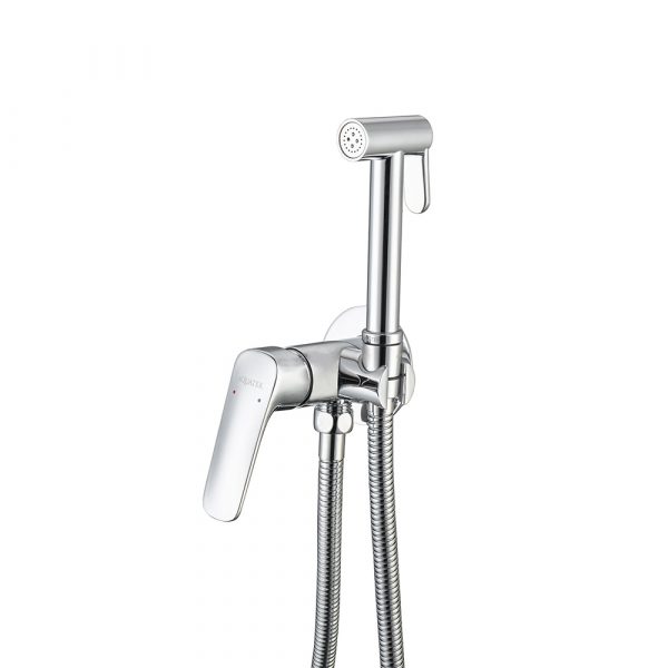 Акватек - Комплект для гигиенического душа встроенный (cмеситель + гигиеническая лейка + шланг) AQUATEK AQ1019CR Вега