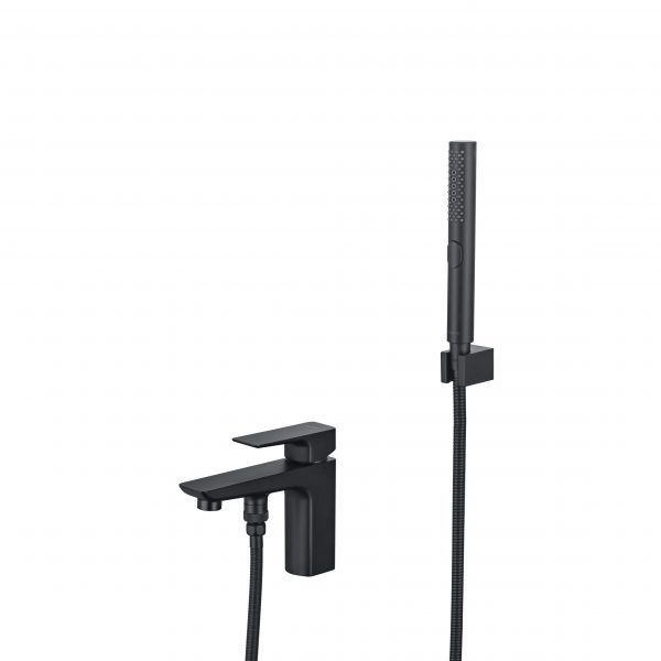 Акватек - Смеситель врезной на борт ванны на 1 отв.  AQUATEK, матовый черный AQ1044MB Вега