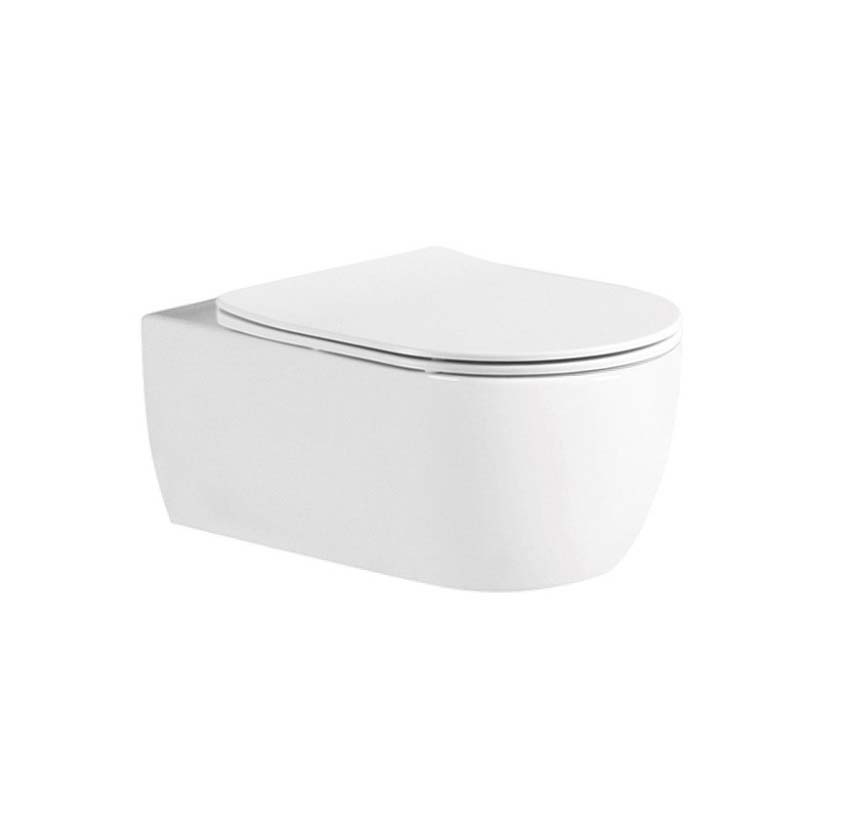 Унитаз подвесной безободковый Aquatek ЕВРОПА AQ1106L-00 525*360*260 с сиденьем Soft Close