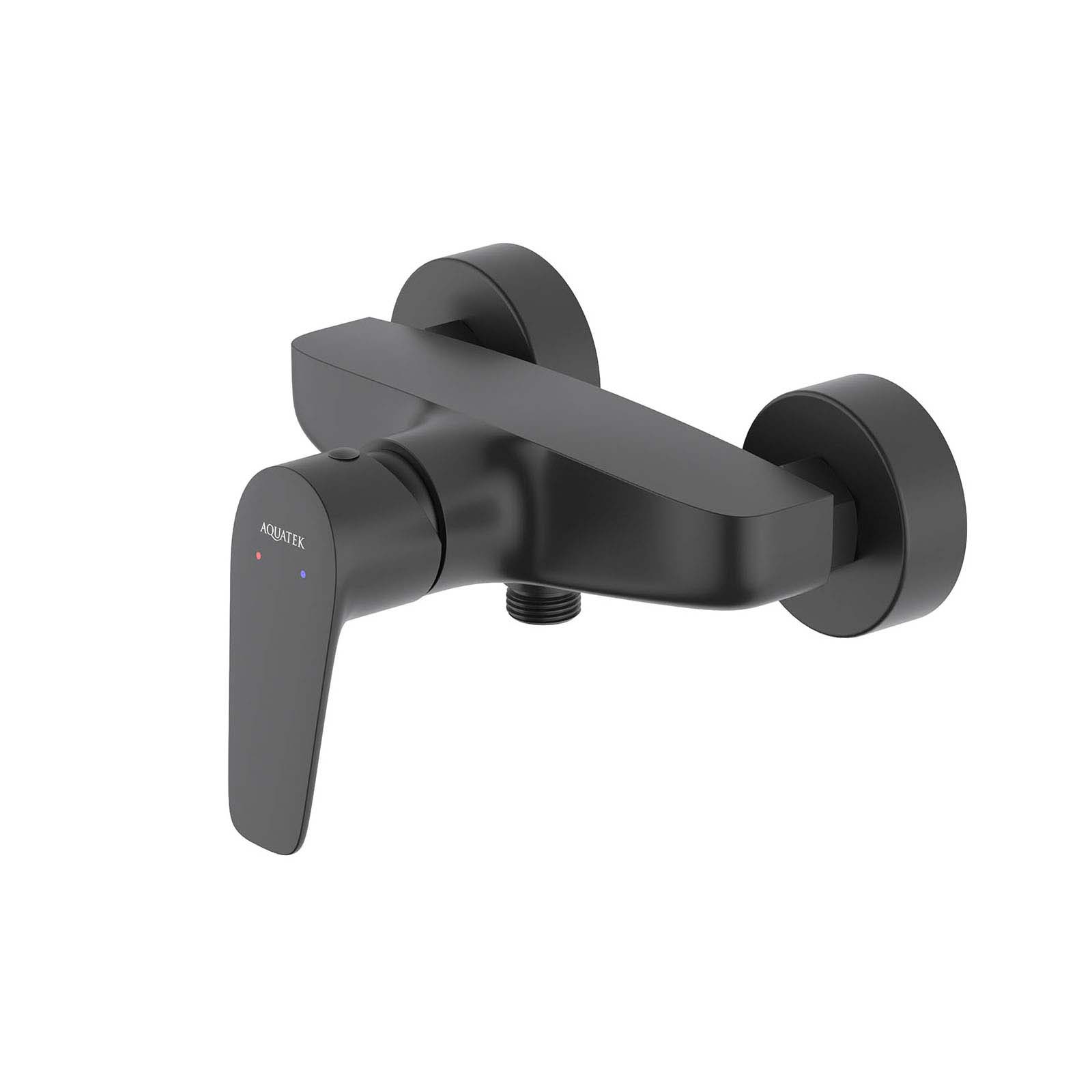 Смеситель для душа AQUATEK, матовый черный AQ1160MB Бетта