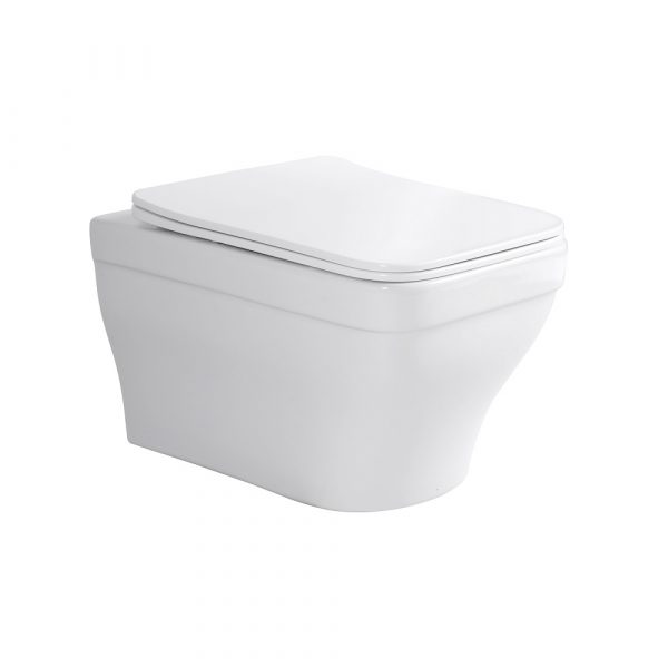 Акватек - Унитаз подвесной безободковый Aquatek АМАДЕО AQ1163-00 515*370*315 с сиденьем Soft Close