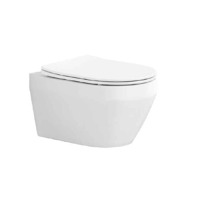 Унитаз подвесной безободковый Aquatek ЛЕЯ AQ1199T-00 490*360*320 с сиденьем Soft Close, смыв Торнадо