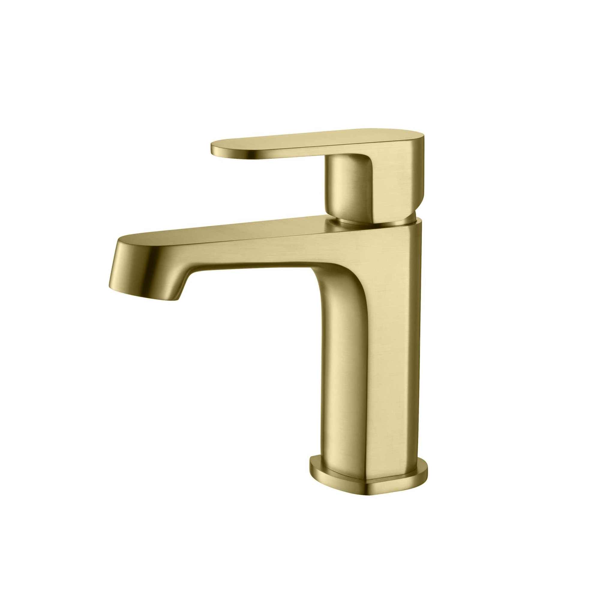 Смеситель для раковины 98, без донного клапана, шлиф.золото AQUATEK AQ1210BG Оберон