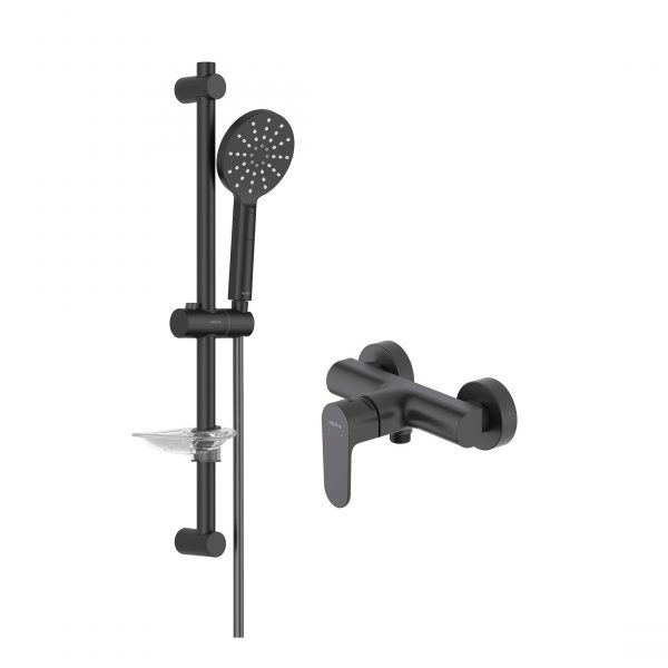 Акватек - Комплект для душа Aquatek Оберон AQ1232MB 2 в 1 AQ1260MB+AQ2014MB