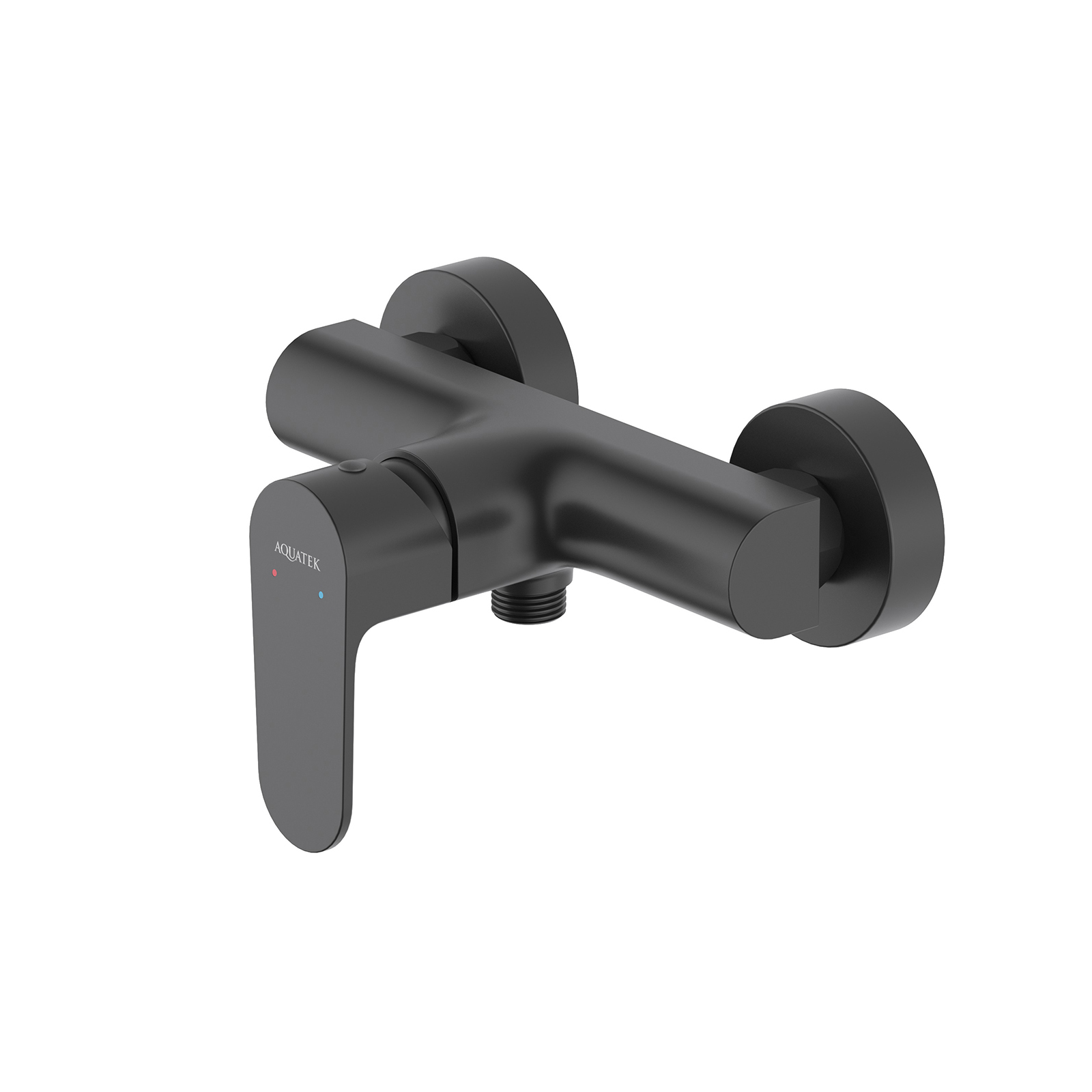 Смеситель для душа AQUATEK, матовый черный AQ1260MB Оберон
