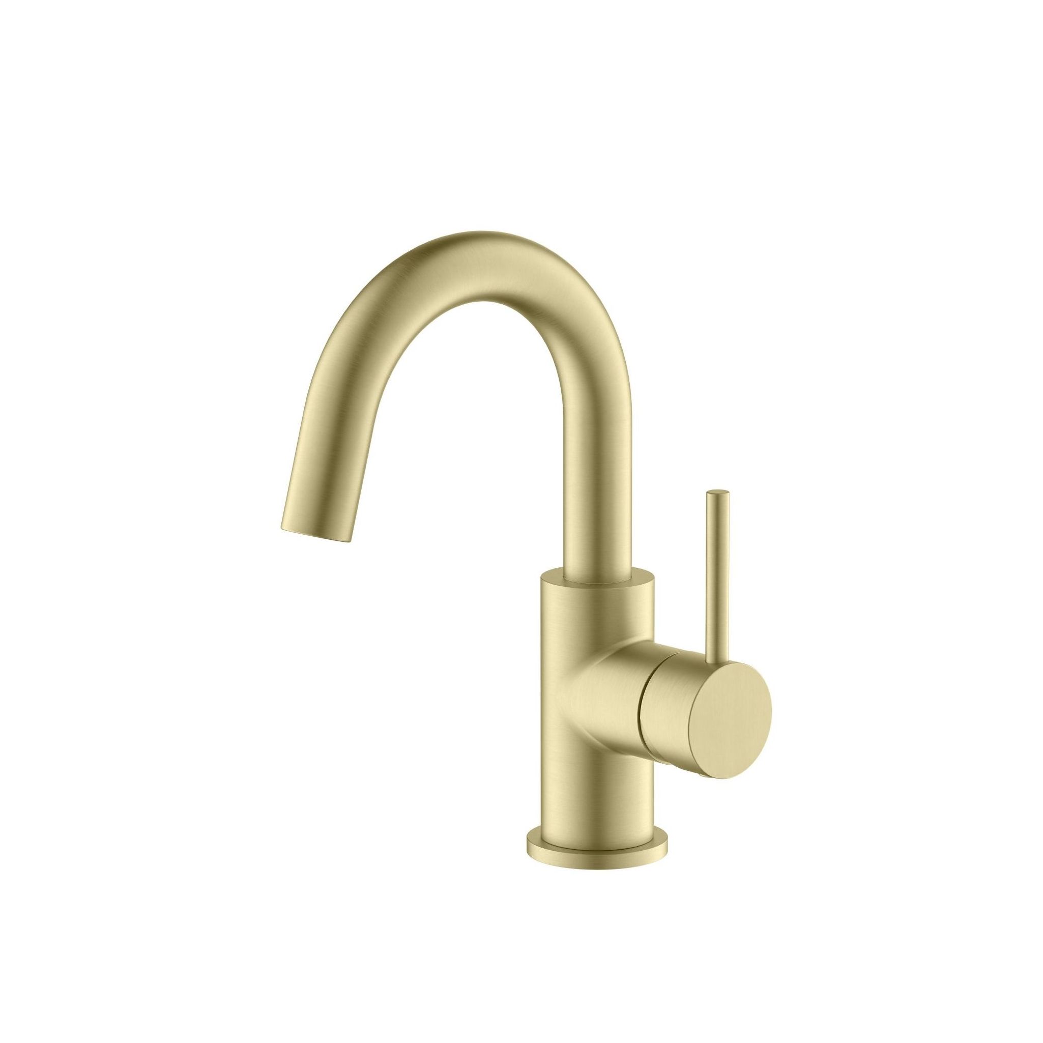 Смеситель для раковины, без донного клапана AQUATEK, шлиф.золото AQ1307BG Европа