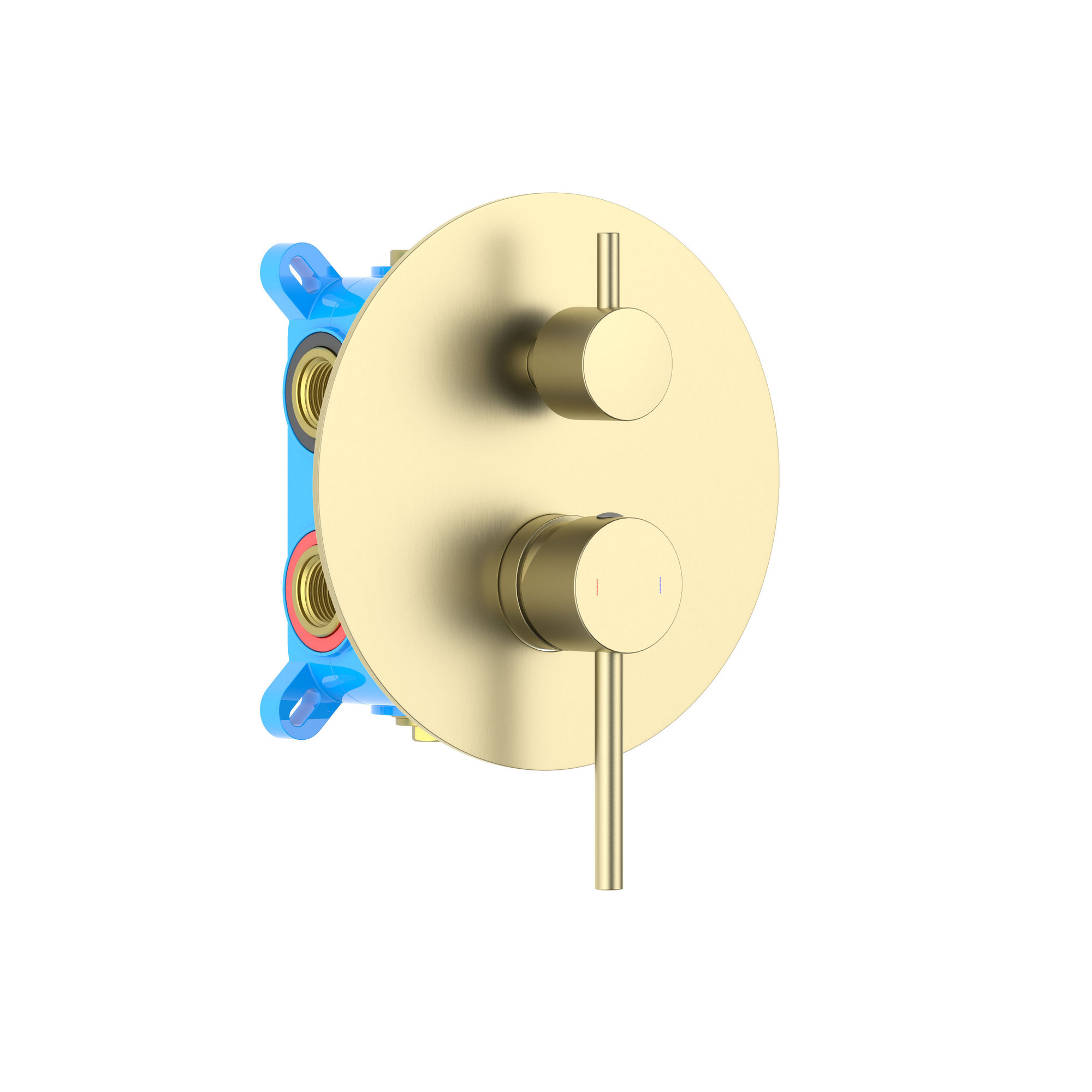 Смеситель для ванны 3 режима (внешняя и скрытая часть) AQUATEK, шлиф.золото AQ1347BG ЕВРОПА