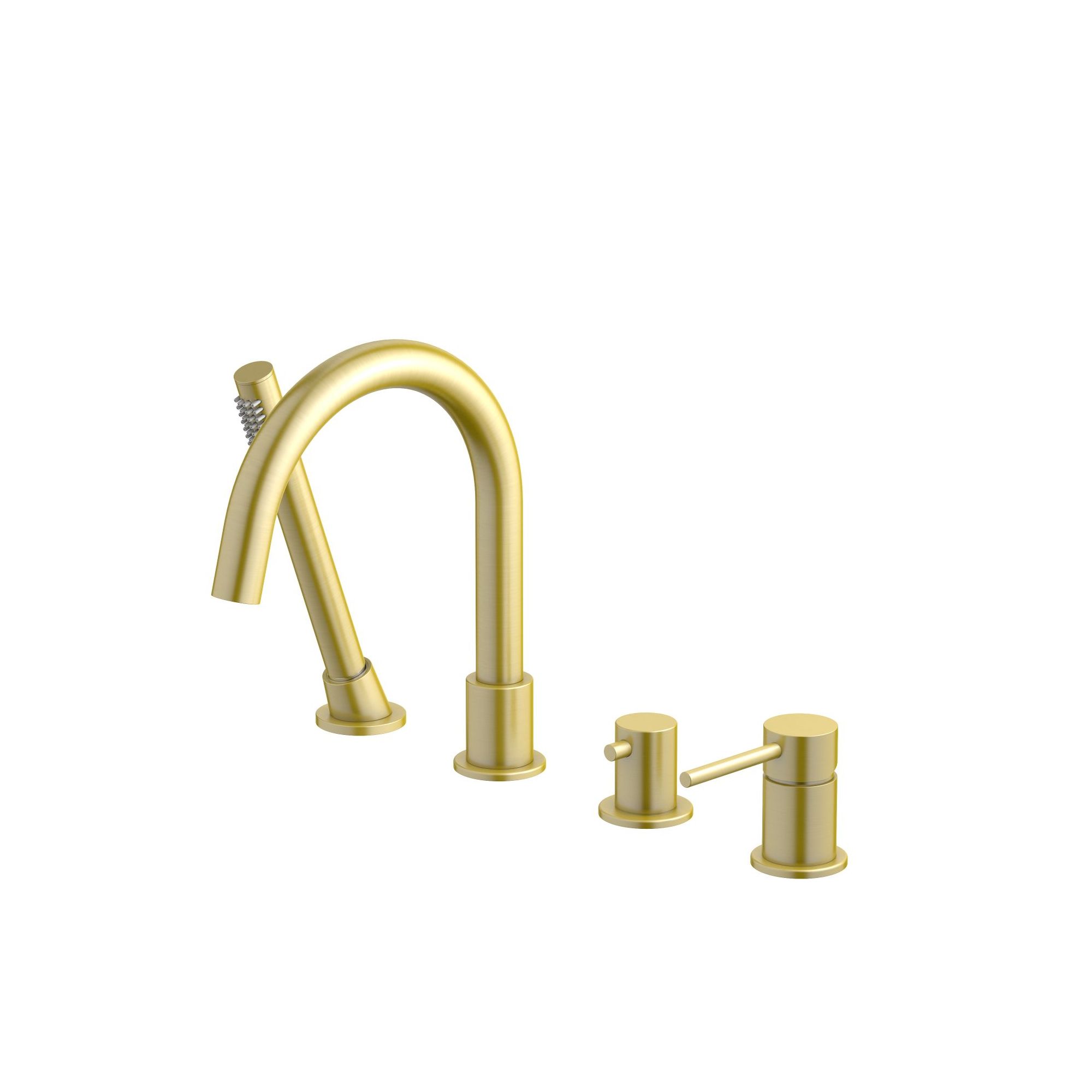 Смеситель на борт ванны на 4 отв. AQUATEK, шлиф.золото AQ1348BG Европа