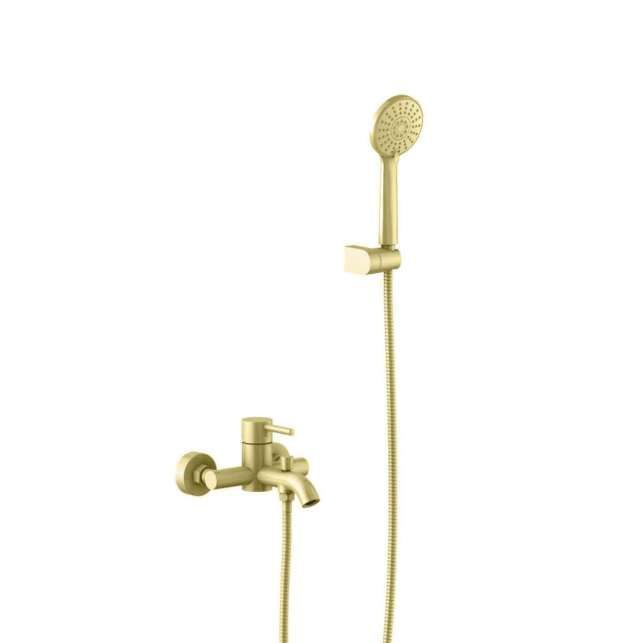 Смеситель для ванны с душевым набором AQUATEK, шлиф.золото AQ1349BG Европа