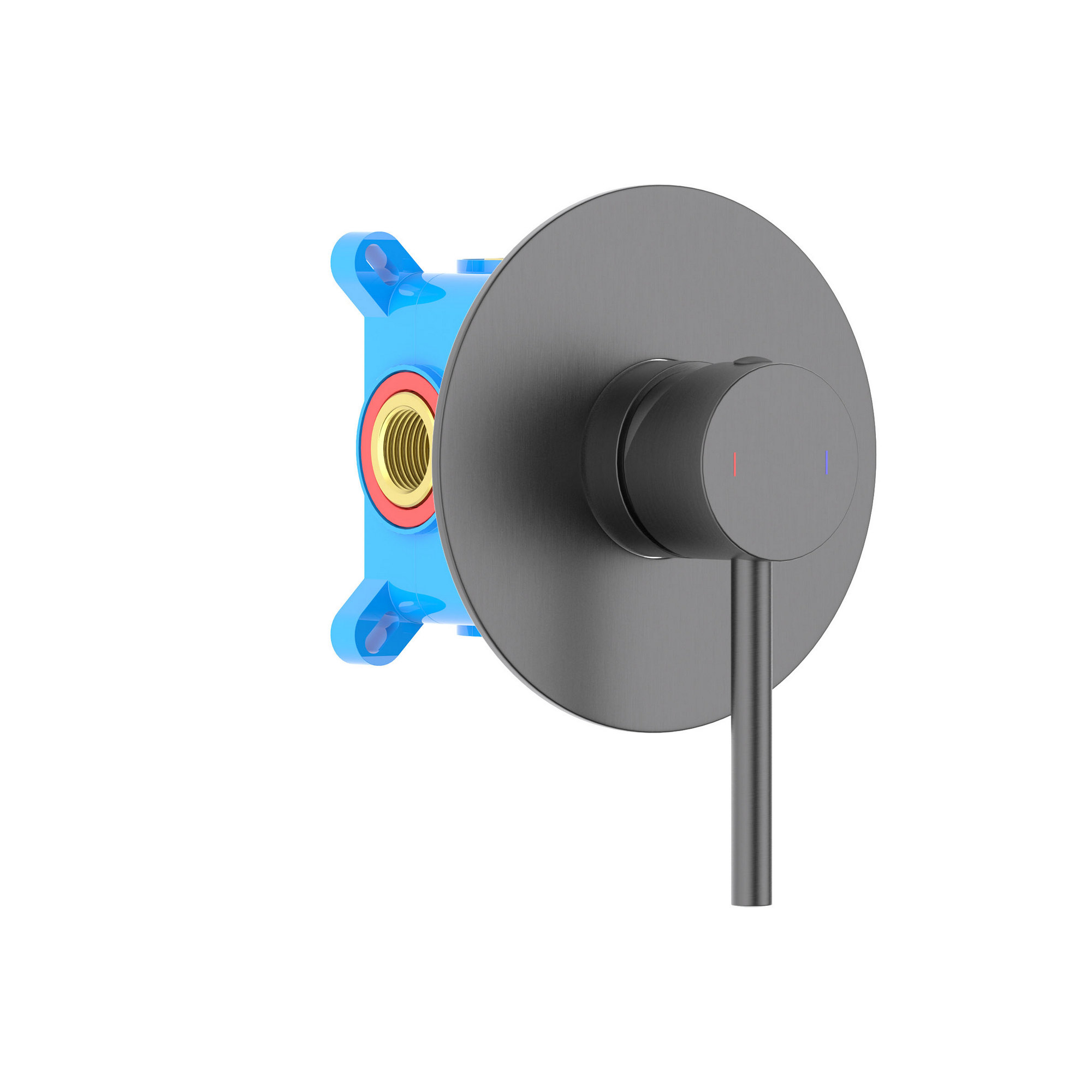 Смеситель для душа (внешняя и скрытая часть) AQUATEK, оружейная сталь AQ1366BGM Европа