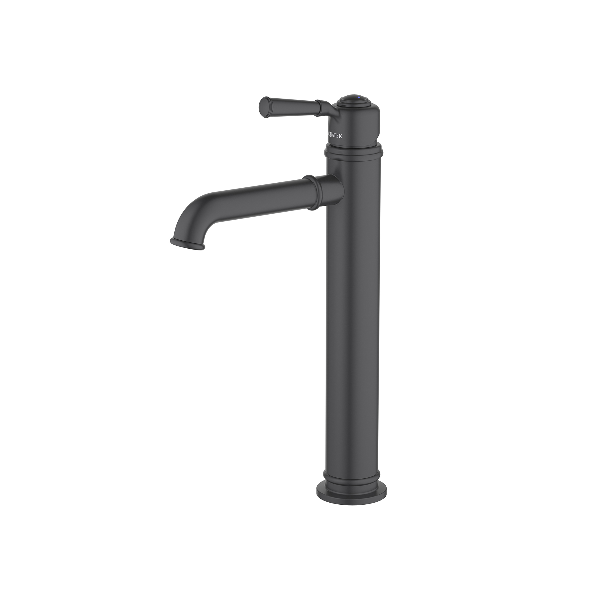Смеситель для раковины 235, без донного клапана AQUATEK, матовый черный AQ1504MB Классик