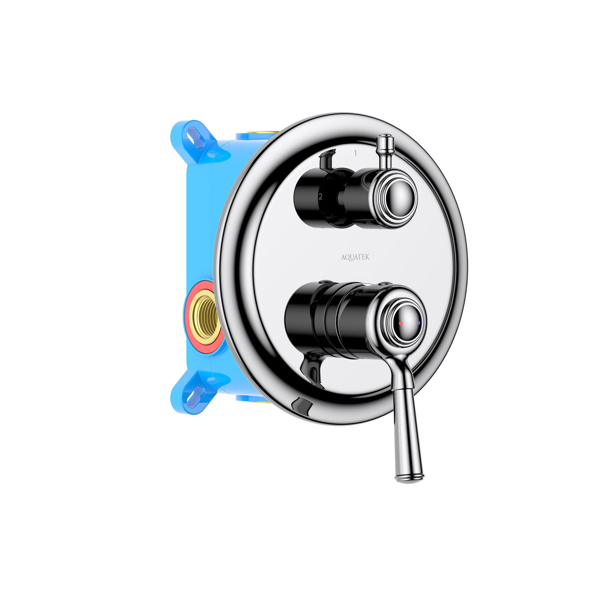 Смеситель для ванны 2 режима, (внешняя и скрытая часть) AQUATEK AQ1546CR Классик