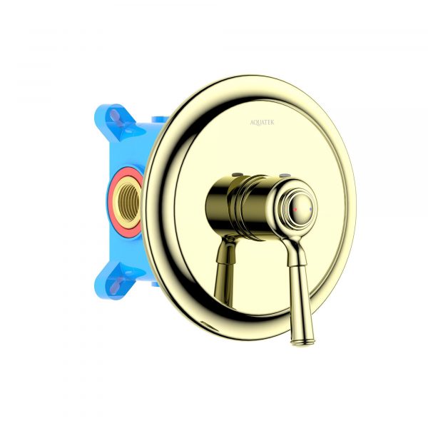 Акватек - Смеситель для душа (внешняя и скрытая часть) AQUATEK AQ1566PG Классик