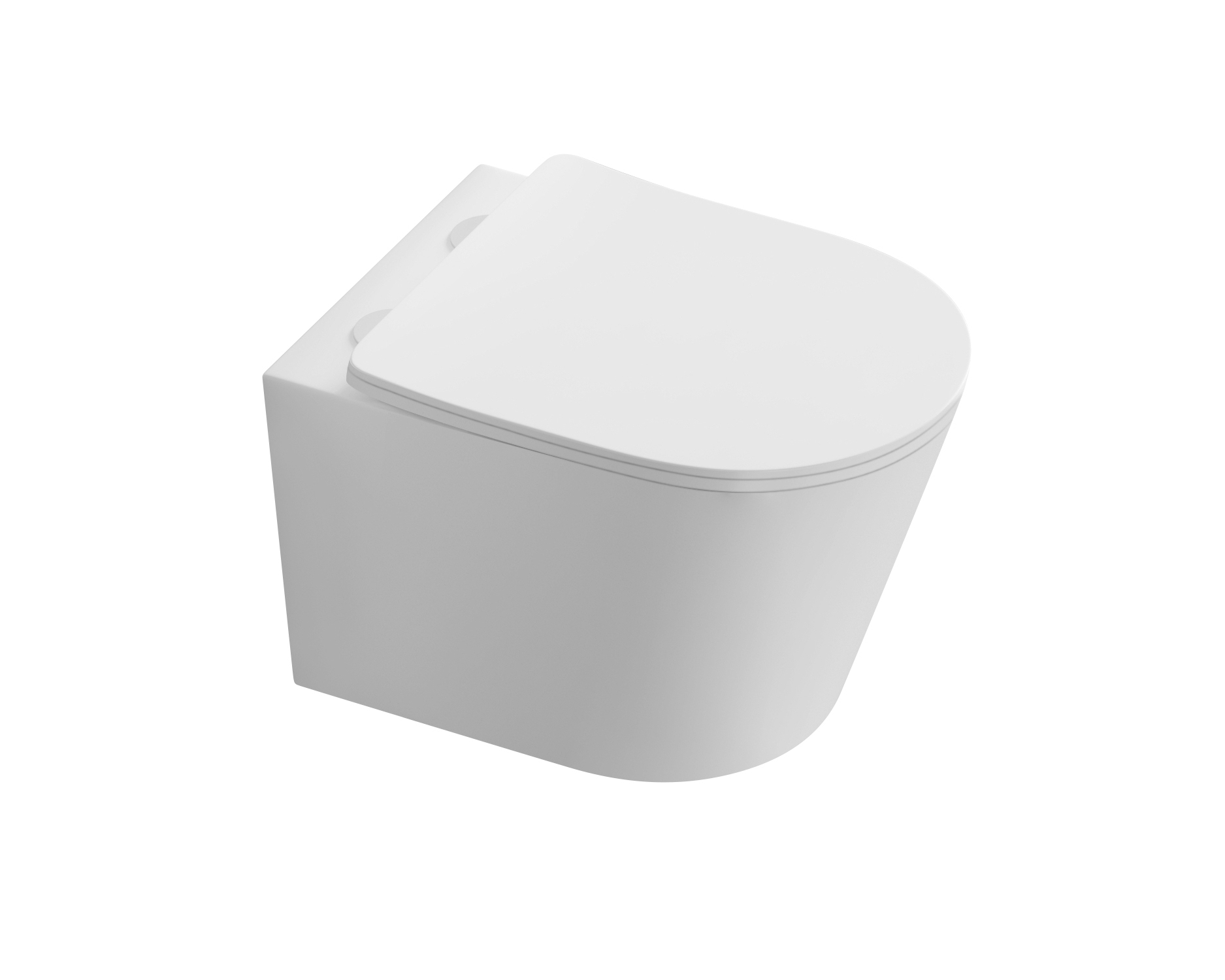 Унитаз подвесной безободковый Aquatek AQ1580T-00 ТАУРУС 520*360*350, смыв TORNADO , тонкое сиденье с механизмом плавного закрывания, крепеж