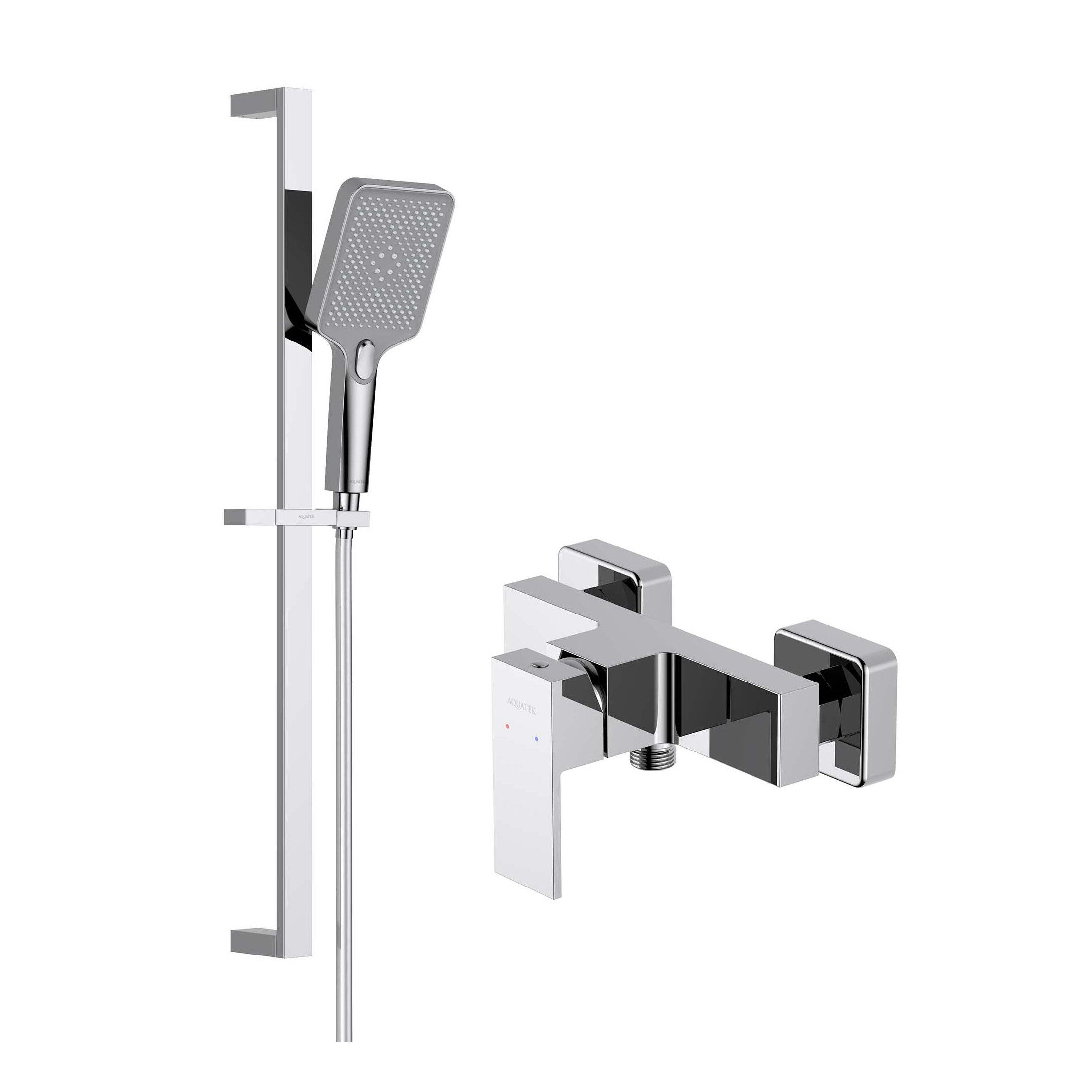 Комплект для душа Aquatek Либра AQ1632CR 2 в 1 AQ1660CR+AQ2019CR