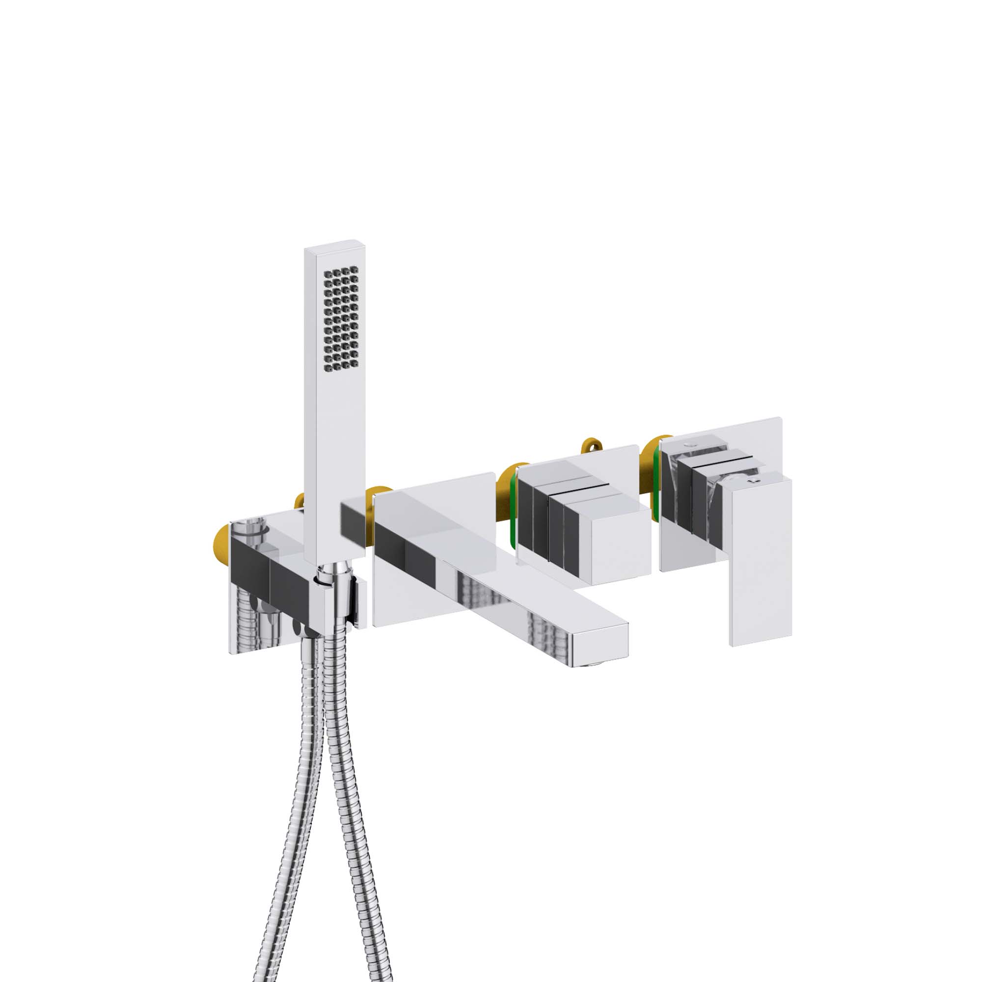 AQ1644CR ЛИБРА смеситель для ванны встроенный (внешняя и скрытая часть)